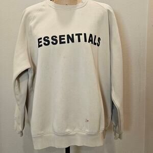 Essentials Crew Neck Sweatshirt Size L